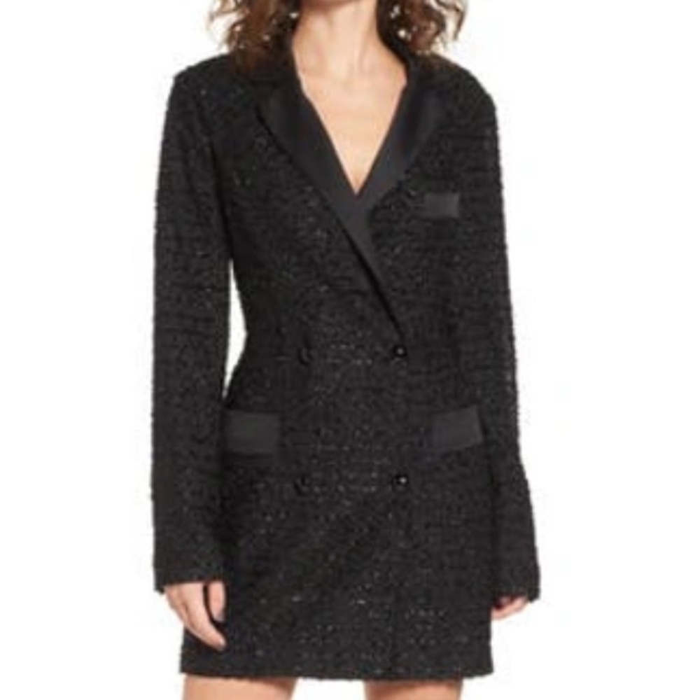 NBD REVOLVE BLACK SHORT COCKTAIL DRESS BLAZER SIZE SMALL